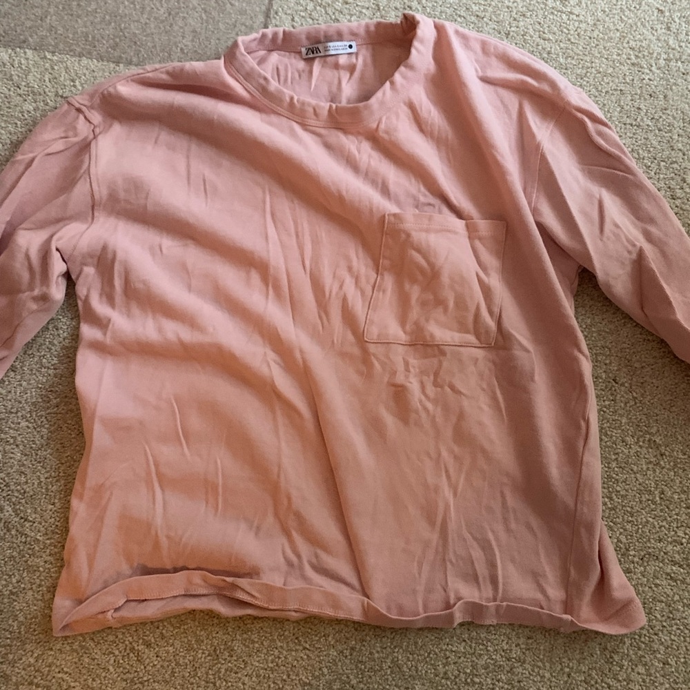 Pink zara long sleeve